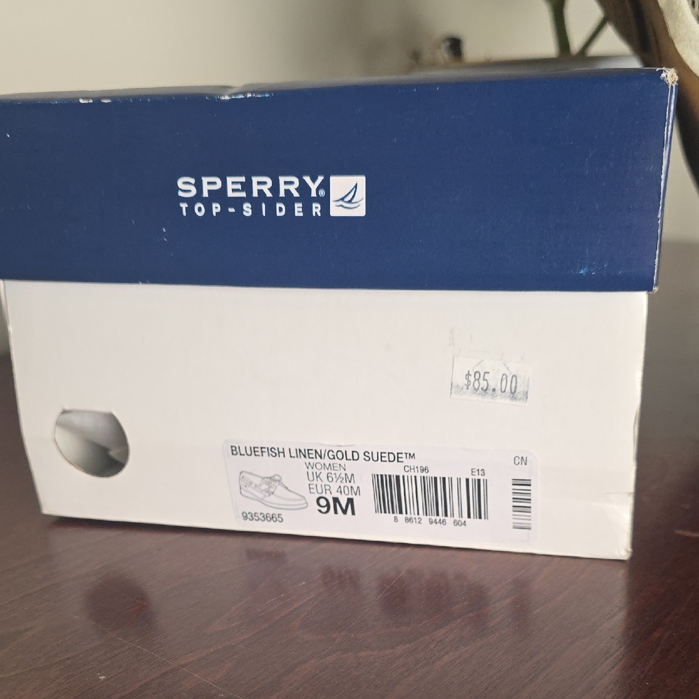 Sperry Women's Navy and White Boat Shoes - Picture 2 of 7